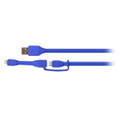 TYLT Syncable-Duo Charge and Sync Cable (2') Blue